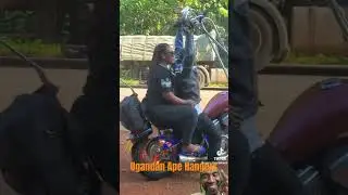 Extreme Bike design, i say Ugandan Ape Hangers 😁 #bikelife #funny #strange #bikeriders #fyp