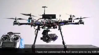 ARRIS Zhayoun 3 axis gimbal 360 Yaw n Pitch Demo and Modes Test