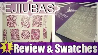 EJIUBAS + opal hazlett Celtic Stamping Plate Review & Swatches 1 || LaShenny21Nails