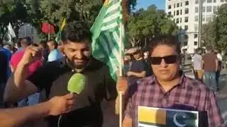 G.S. International Kashmir peace forum SPAIN CH QADIR  protest on human rights violations in kashmir