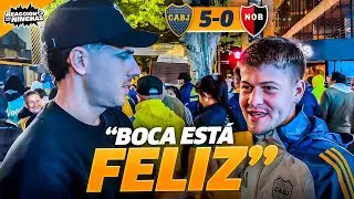 Reaction with the fans / Boca 5-0 Newell's