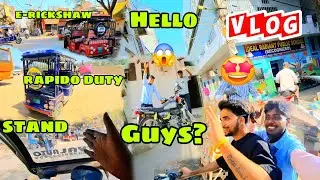 rapdo chalayenge || E-rickshaw RapIdo duty on || #vlogger RapIdo ID 🤩Aaj itne kamae -550 RapIdo