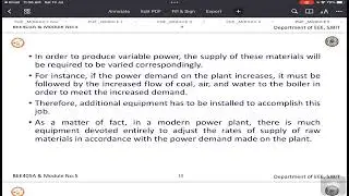 Effects of variable load on power system