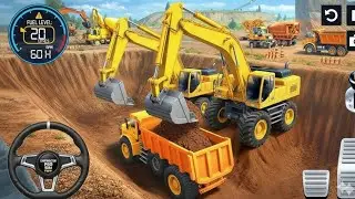 City Road Construction Simulator 3D 🚧 | Heavy Excavator & Truck (Android Gameplay)