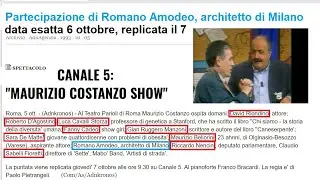 Romano Amodeo al Maurizio Costanzo Show di 27 anni or sono