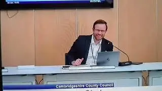 The officer presenting the Cottenham 20mph zone report tries to explain the data