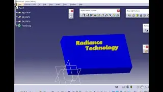 Embossing a Text in a Flat and Curved Surface in  Catia Part design