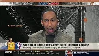First Take | Stephen A. reacts to NBA change logo from Jerry West to Kobe Bryant