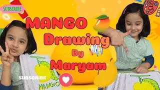 Maryam Ne Mango Drawing Mein Rang Bhare🍊🎨 |Fun Colouring Video for Kids #maryamthedramaqueen #color