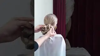 &ldquo;A trendy chignon in just two minutes.#Shorts#Updo#EasyUpdo