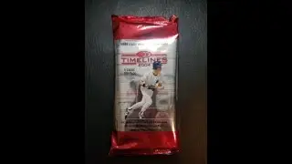 VIDA BLUE AUTOGRAPH in this 2004 DONRUSS TIMELINES baseball pack! Also a ROGER CLEMENS jersey card!