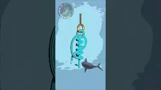 КАК ПРИВЯЗАТЬ ЛЕСКУ К КРЮЧКУ ПРАВИЛЬНО. Узел &laquo;Клинч улучшенный&raquo; идеально!#рыбалка2024 #нарыбалке