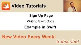 Вход, регистрация и выход пользователя в Swift - 10. Код страницы регистрации Swift