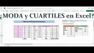Excel #4: Moda y Cuartiles (Estad&iacute;stica ESO y Bachillerato) 🎓 | Pr&aacute;cticas TIC Matem&aacute;ticas