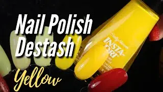 Sorting my Yellow Nail Polish  #destash #nailpolish