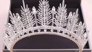 Wedding Crown Bridal Headpiece Gold Silver Color Rhinestone Crystal  Crown || Hair Accessories