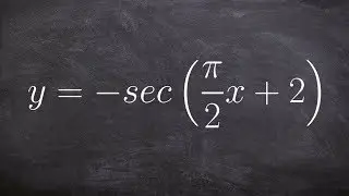 Graphing the Secant Function with a Phase Shift and Reflection Over the X Axis