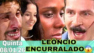 🎩 NOVELA A ESCRAVA ISAURA QUINTA 08/01/26 LE&Ocirc;NCIO &Eacute; ENCOSTADO NA PAREDE 🤭