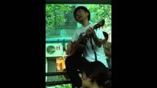 七尾旅人x向井秀徳-Rollin' Rollin'（20130623 in 台湾 台北 師大公園 路上ライブ）