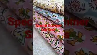 Special Summer Suits - Organic Cotton - Hand Block Printed Salwar Suit