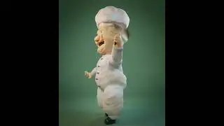 Angry Chef   Blender 3.5 turntable animation