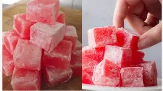 macmacaan ki turkida 🤤 easy to make Turkish delight