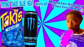 Пробую Takis Blue Heat и Monster Energy Electric Blue!!! (Комбо-набор №4)