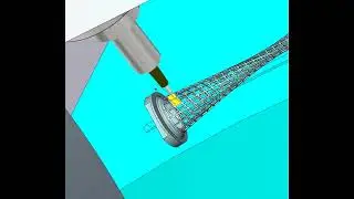 🛠️ 5-Axis CNC Toolpath Simulation – Hollow Tower