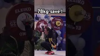 &Eacute;milie Motais de Narbonne 78kg snatch save 🔥🇫🇷 #weightlifting