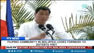 PTV News : Filipino community in Malaysia looks forward to Duterte visit