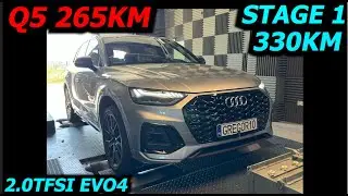 Audi Q5 327HP 2.0TFSI DPVA EVO4 (265HP stock) STAGE 1 GREGOR10 ChipTuning