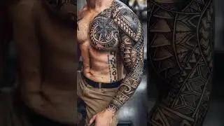 Most powerful chest with one hand tattoos for men🔥#shortvideo #foryou #tattooideas #viral