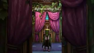Night elven cottage tour 🍃💜 #worldofwarcraft #wowhousing #warcraft