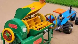 DIY Mini Tractor Wheat Thresher Machine 🌾 | Science Project 2025 | Smart Farming Tech