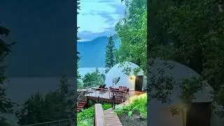 Forest Glamp. Красивый проект на берегу Телецкого озера, Алтай ⛰️ #купольныйдом #глэмпингроссия