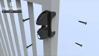 How to install LokkLatch&reg; REGULAR General Purpose Gate Latch