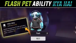 Flash Pet 🐶 Ability Free Fire ! Free Fire कछुआ Pet Ki Ability Kya Hai ! New Pet Ability