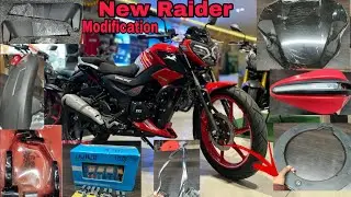 New Tvs raider modification accessories available| RGB lights| windshield| flasher