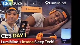CES 2026 Day 1: This AI Sleep Tech BLEW My Mind 🤯 | LumiMind Booth Tour