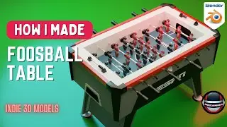ESPN 56’ Foosball Table in Blender - 3D Modeling Timelapse | Ep. 18