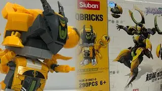 Lắp rắp nhanh về bộ xếp h&igrave;nh Sluban QBRICKS Super Mecha Champion: Boltus