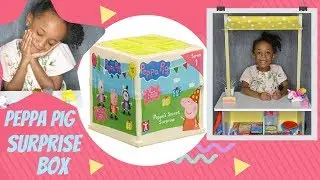 Peppa Pig Surprise box - Amora is surprised and reveals new play toys