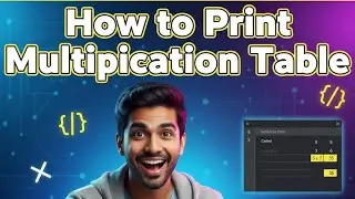How to Print Multiplication Table in JavaScript | Easy Beginner Tutorial