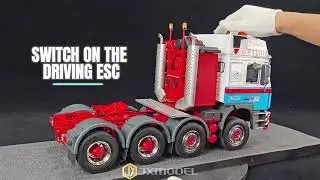 Latest paint scheme and features demonstration of the MAN F2000 tractor unit.