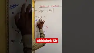 Competitive exams questions by abhishek sir|short video math question|