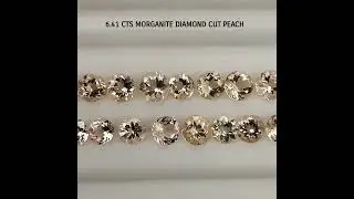 MORGANITE DIAMOND CUT 4mm - 6 mm CERTIFICATE LOOSE GEMSTONE