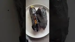 The Romanian way to prepare eggplant. #eggplant #romania #romanian #vegetarian #saladrecipe #vinete