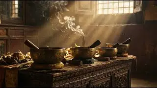 TIBETAN SPIRITUAL HEALING | 3 HOURS of Singing Bowls & Mountain Wind