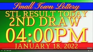 STL PARES RESULT TODAY 04:00PM DRAW  JANUARY 18, 2022