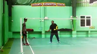 C harish badminton training #vasanthbadmintoncoach #badmintoncoaching #badminton